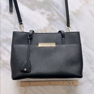 Black Leather Crossbody Bag